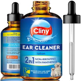 Cat Dog Ear Cleaner Drops Wash Solution Yeast Otic Infection Treatment Itchy Ear Relief for Pet Wax Remover Flush Remedy for Any Pets